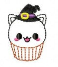 SAMPLE SALE Witch Kitten Cupcake