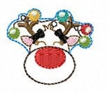 SAMPLE SALE Reindeer Rudy Cutie Lights Girl Bows