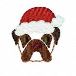 SAMPLE SALE Santa Pup Boxer