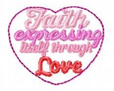 SAMPLE SALE Faith Expressing Itself Through Love