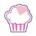 SAMPLE SALE Cupcake With Heart